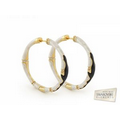 Lauren G. Adams Pretty Little Things Hoop Earrings (Gold/White/Black)